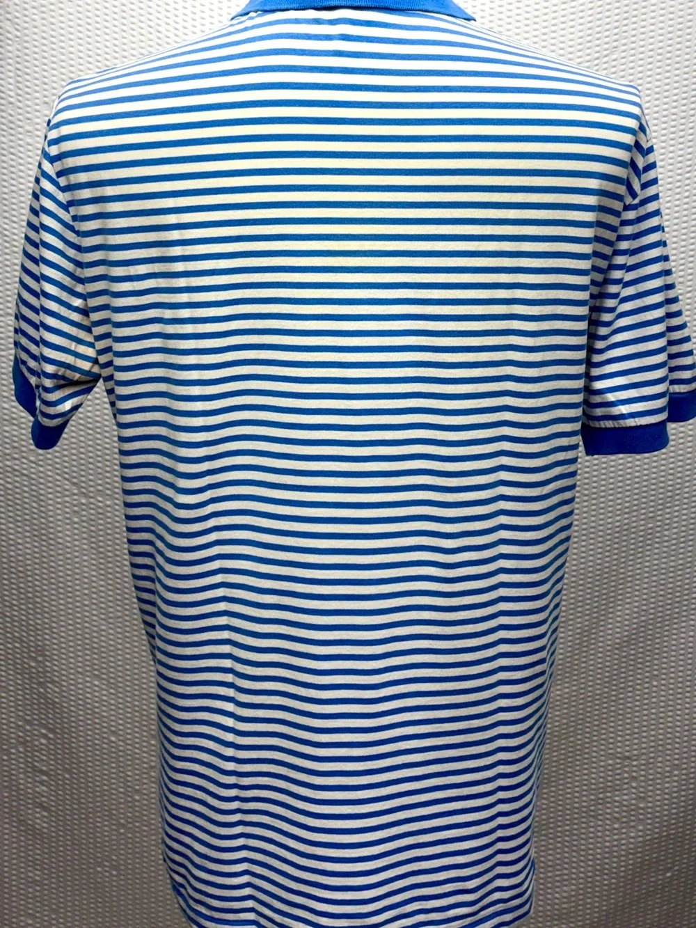 Polo Ralph Lauren Polo Shirt Men’s L Blue White Stripe Classic Cotton